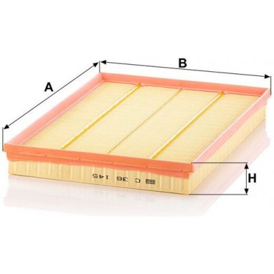 MANN-FILTER Vzduchový filtr MANN C36145 (MF C36145) – Hledejceny.cz
