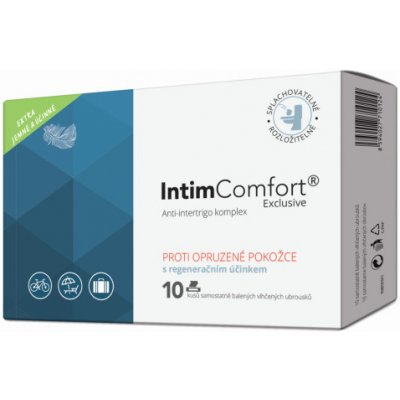 Intim Comfort 10 ks kapesníčků-anti-intertrigo + balsám – Sleviste.cz