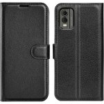 Litchi knížkové na Nokia C32 - černé – Zboží Živě