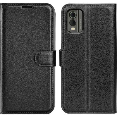Litchi knížkové na Nokia C32 - černé – Zboží Živě