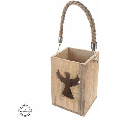 Orion svícen dřevo mango ANDĚL – Zboží Dáma