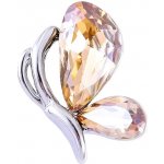 Gaira brož do klopy Motýl 340125 krémová – Zboží Dáma