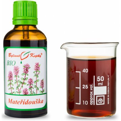 Bylinné kapky Mateřídouška BIO kapky tinktura 50 ml – Hledejceny.cz