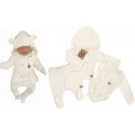 Z&Z Sada do porodnice 5D body polodupačky kabátek čepička rukavičky ecru – Zboží Mobilmania
