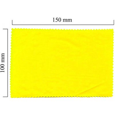 Blick-Punkt Hadřík na brýle z mikrovlákna jednobarevný žlutý 100 x 150 mm 1 ks – Sleviste.cz