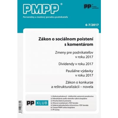 PMPP 6-7/2017 Zákon o sociálnom poistení s komentárom – Zboží Mobilmania