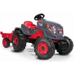 Smoby Traktor pro děti šlapací Stronger XXL s přívěsem šedo-červený – Zboží Dáma