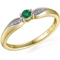 Gems Zlatý prsten se smaragdem 4130