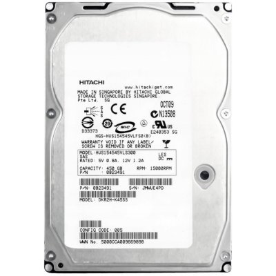 Hitachi 450 GB 3,5" SAS, HUS154545VLS300