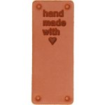 Naše galanterie Koženková cedulka Hand Made With Love – Zboží Mobilmania