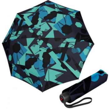 Knirps KNIRPS A.050 EXPLORE AQUA - elegantní dámský skládací deštník