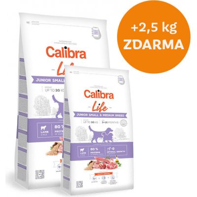 Calibra Dog Life Junior Small & Medium Breed Lamb 14,5 kg – Hledejceny.cz