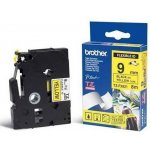 Brother TZE-FX651, černý tisk žlutý podklad 8 m x 24 mm – Zbozi.Blesk.cz