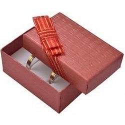 Šperky4U Dárková krabička na snubní prsteny - červená KR0151-RD