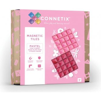 Connetix Tiles 2 ks základny růžové