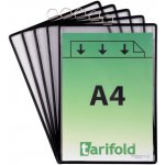 OFFICE LINE spol. s r.o. Ochranné kapsy s očkem A4 na výšku, otevřené s hora, černé – Zboží Dáma