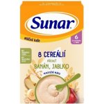 Sunar mléčná kaše s 8 cereáliemi banán, jablko 210 g – Zboží Mobilmania