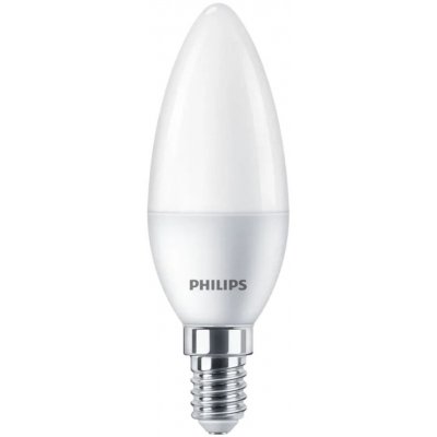 Philips E14 LED CANDLE žárovka 5W = 40W 470 lm 6500K studená bílá – Hledejceny.cz