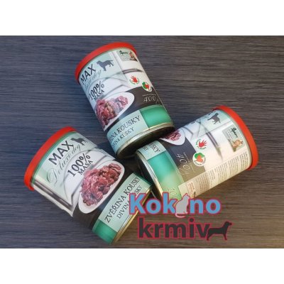 Sokol Falco MAX deluxe zvěřina kousky 400 g – Sleviste.cz