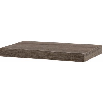 Lekva P-023 SON2 - Polička nástěnná 40 cm, MDF, 3D dekor dub sonoma dark – Zbozi.Blesk.cz