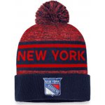 Fanatics pánská zimní čepice New York Rangers Authentic Pro Rink Heathered Cuffed Pom Knit – Hledejceny.cz