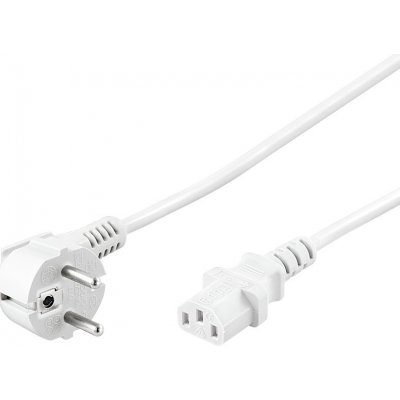 PremiumCord Kabel síťový 230V k počítači 1m bílý kpsp1w – Zboží Mobilmania