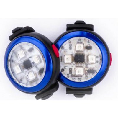Curli Luumi LED bezpečnostní dobíjecí světýlko na obojek blue 2 ks – Hledejceny.cz