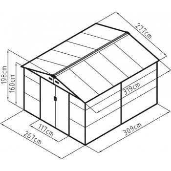 G21 GAH 884 277 x 319 cm šedý