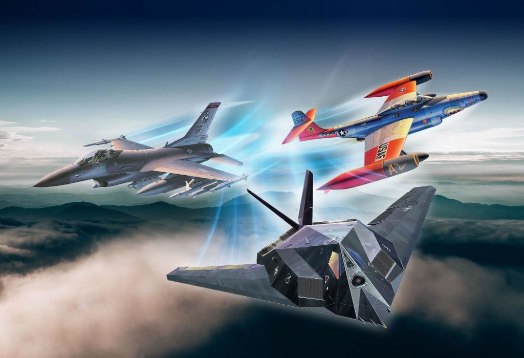 Revell Gift-Set letadla 05670 US Air Force 75th Anniversary 1:72