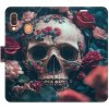 Pouzdro a kryt na mobilní telefon Pouzdro iSaprio Flip s kapsičkami na karty - Skull in Roses 02 Samsung Galaxy A40