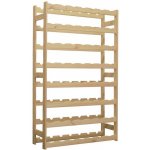 AtmoWood Dřevěný regál na víno 56 lahví – Zboží Dáma