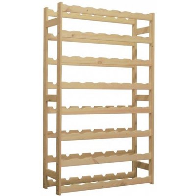 AtmoWood Dřevěný regál na víno 56 lahví – Zboží Dáma