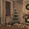Vánoční osvětlení DKD HOME DECOR Světelný řetěz LED s 600 LED diodami teplé bílé barvy 60 m PVC