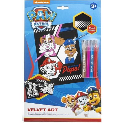 Paw Patrol kreslicí sada s barevnými fixy v papírové kartě – Hledejceny.cz
