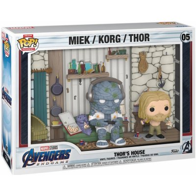 Funko Pop! 05 Moments Deluxe Marvel Avengers Endgame Thor's House Miek/Korg/Thor