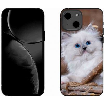 Pouzdro mmCase Gelové iPhone 13 mini 5.4 - bílé kotě – Zboží Mobilmania