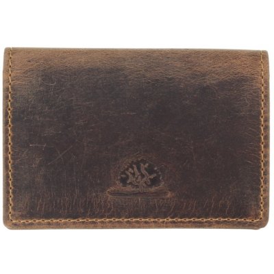 Greenburry kožené pouzdro na karty 1684 25 hnědé – Zboží Mobilmania