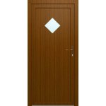 Solid Elements Optimax Vedlejší vchodové dveře Brigi, 88 L, 880 × 1980 mm, plast, levé, dub zlatý, prosklené – Zboží Mobilmania