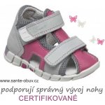 Santé sandálky N/810/401/S15/S45 šedo-růžová – Sleviste.cz