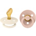 Bibs Colour anatomické dudlíky přírodní kaučuk 2ks Ivory / Blush – Zboží Mobilmania