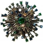 Gaira brož Hvězda 340009 zelená – Zboží Dáma