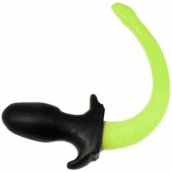 SquarePegToys Happy Puppy Tail Glow Lime Medium