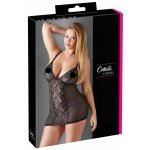 Cottelli Plus Size průsvitná krajková košilka, černá – Zboží Dáma