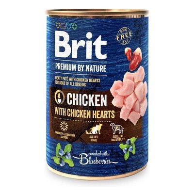 BRIT Premium by Nature Chicken and hearts 6x400 g
