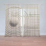 Záclony Otisk v písku: 2 ks - 150x250 cm - Sablio – Hledejceny.cz