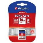 Verbatim SDHC 16 GB Class 10 43962 – Zbozi.Blesk.cz