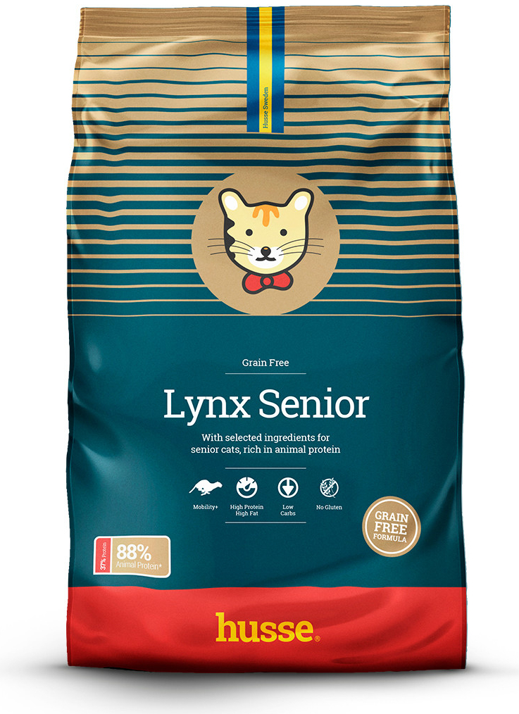 Husse Lynx Senior Granulované krmivo pro starší kočky 7 kg