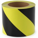 Flomat levá výstražná páska 33 m x 10 cm Černo-žlutá – Hledejceny.cz