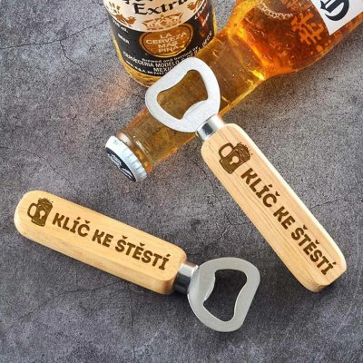 Dřevia Dřevěný otvírák na pivo - Klíč ke štěstí – Hledejceny.cz