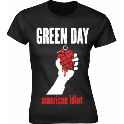 Green Day American Idiot Heart Girly BP Black